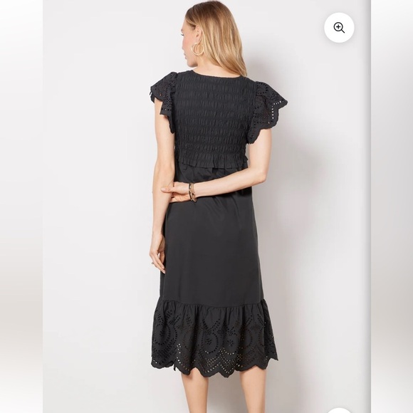 Rails Black  Clementine Eyelet Midi Dress - Picture 4 of 10